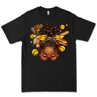 Black softball afro messy bun Premium Tee - texasbilliewilder
