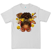 Dove Grey softball afro messy bun Premium Tee - texasbilliewilder