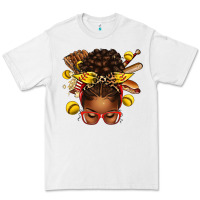 White softball afro messy bun Premium Tee - texasbilliewilder
