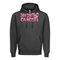 Charcoal Heather nobody fights alone Zipper Hoodie - MaliasSmallBusiness