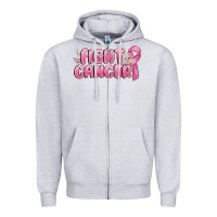Heather Grey nobody fights alone Zipper Hoodie - MaliasSmallBusiness