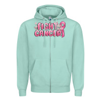 Seafoam nobody fights alone Zipper Hoodie - MaliasSmallBusiness