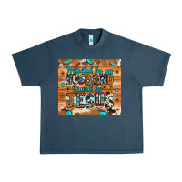 Midnight Navy protected husband saved by jesus Urban Heavy Tee - JahusDesignShop