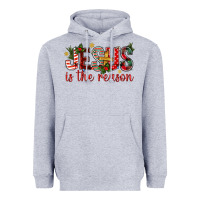 Heather Grey jesus is the reason christmas bbs Heavyweight Hoodie - BundleAndBundleShop