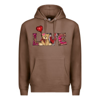 Chestnut valentine's day tedybear love Premium Hoodie - RanaPortraitStore