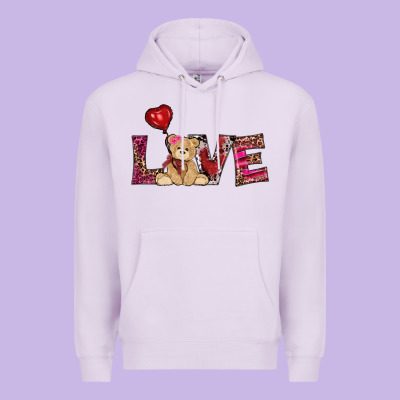 Valentine's Day Tedybear Love Premium Hoodie Designed By Ranaportraitstore