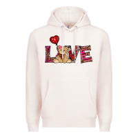 Pale Pink valentine's day tedybear love Premium Hoodie - RanaPortraitStore