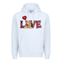 White valentine's day tedybear love Premium Hoodie - RanaPortraitStore