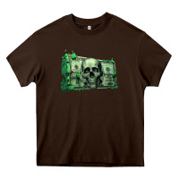 Chocolate Brown money Heavy Core Tee - Unal Design