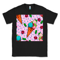 Black ice cream seamless pattern Classic Tee - BundleAndBundleShop