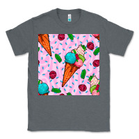 Charcoal Heather ice cream seamless pattern Classic Tee - BundleAndBundleShop