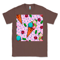 Chestnut ice cream seamless pattern Classic Tee - BundleAndBundleShop
