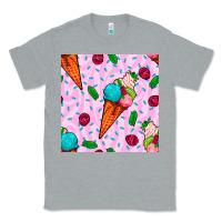 Heather Grey ice cream seamless pattern Classic Tee - BundleAndBundleShop