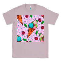 Lilac ice cream seamless pattern Classic Tee - BundleAndBundleShop