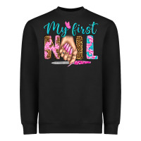 Black my first nail bbs Heavyweight Sweatshirt - BundleAndBundleShop
