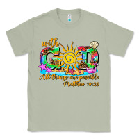 Matcha with god all things are possible summer Classic Tee - AdoDesignShop