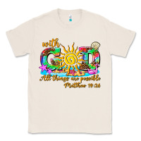 Natural with god all things are possible summer Classic Tee - AdoDesignShop