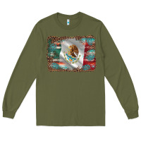 Army Green mexico gemstone leopard Long Sleeve Tee - AdoDesignShop