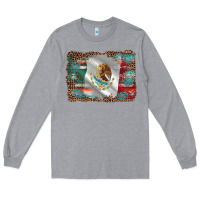 Heather Grey mexico gemstone leopard Long Sleeve Tee - AdoDesignShop