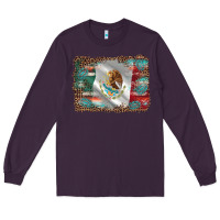 Plum mexico gemstone leopard Long Sleeve Tee - AdoDesignShop