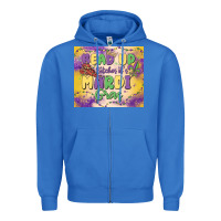 True Royal bead up bitches it's mardi gras Zipper Hoodie - MaliasSmallBusiness