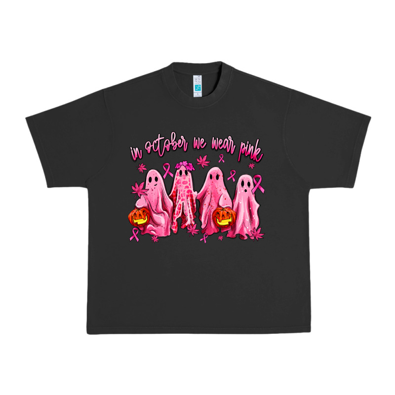 In October We Wear Pink Ghosts Urban Heavy Tee by AdoDesignShop | Teevron