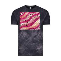 Cloud Black pink glitter Vintage Tee - JahusDesignShop