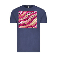 Vintage Denim pink glitter Vintage Tee - JahusDesignShop