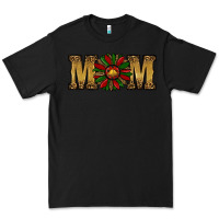 Black Christmas Sunflower Mom Premium Tee - RanaPortraitStore