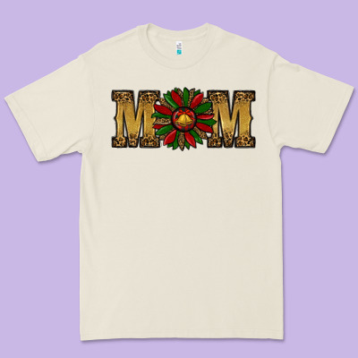 Premium Tee Christmas Sunflower Mom