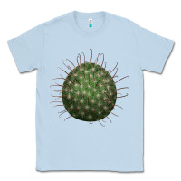 Dusty Blue Arizona Fishhook Cactus Classic Tee - LillyAllenDesigns