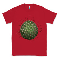 Red Arizona Fishhook Cactus Classic Tee - LillyAllenDesigns
