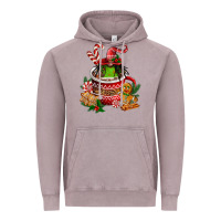 Vintage Zinc christmas coffee afro gnome Vintage Hoodie - FaDigitalArtStudio