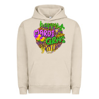 Pigment French Oak Love Mardi Gras Y'all Urban Hoodie - HowdyJamesFarm