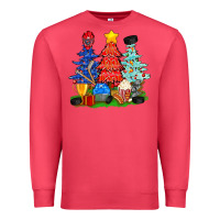 Cardinal Christmas With Ice Hockey Trees Premium Sweatshirt - BundleAndBundleShop