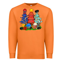 Carrot Christmas With Ice Hockey Trees Premium Sweatshirt - BundleAndBundleShop