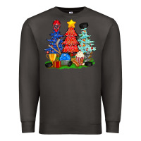 Smoke Christmas With Ice Hockey Trees Premium Sweatshirt - BundleAndBundleShop