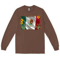 Chestnut mexico flag sunflower cactus Long Sleeve Tee - AdoDesignShop