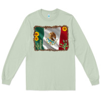 Matcha mexico flag sunflower cactus Long Sleeve Tee - AdoDesignShop