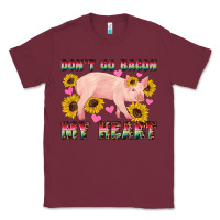 Burgundy western don't go bacon my heart pig Classic Tee - Artiststas