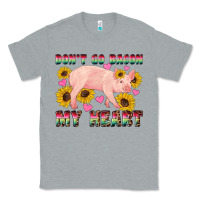 Heather Grey western don't go bacon my heart pig Classic Tee - Artiststas