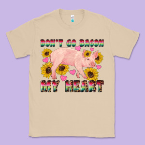 Western Don't Go Bacon My Heart Pig Classic Tee Designed By Artiststas