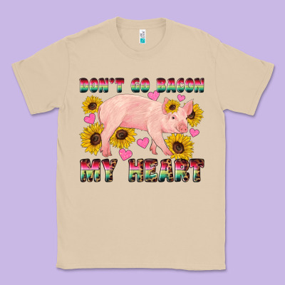 Western Don't Go Bacon My Heart Pig Classic Tee Designed By Artiststas