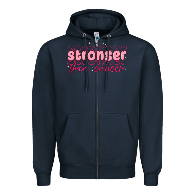 Stronger Than Cancer Zipper Hoodie by MaliasSmallBusiness | Teevron