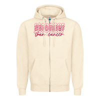 Sandshell stronger than cancer Zipper Hoodie - MaliasSmallBusiness