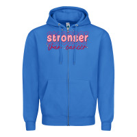 True Royal stronger than cancer Zipper Hoodie - MaliasSmallBusiness