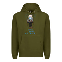 Army Green Bernie it's Cold Outside Premium Hoodie - Bettercallsaul