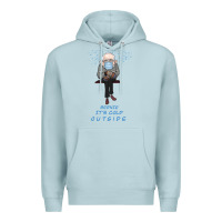 Blue Mist Bernie it's Cold Outside Premium Hoodie - Bettercallsaul