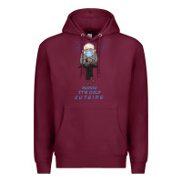 Burgundy Bernie it's Cold Outside Premium Hoodie - Bettercallsaul