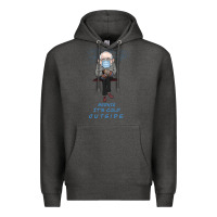 Charcoal Heather Bernie it's Cold Outside Premium Hoodie - Bettercallsaul